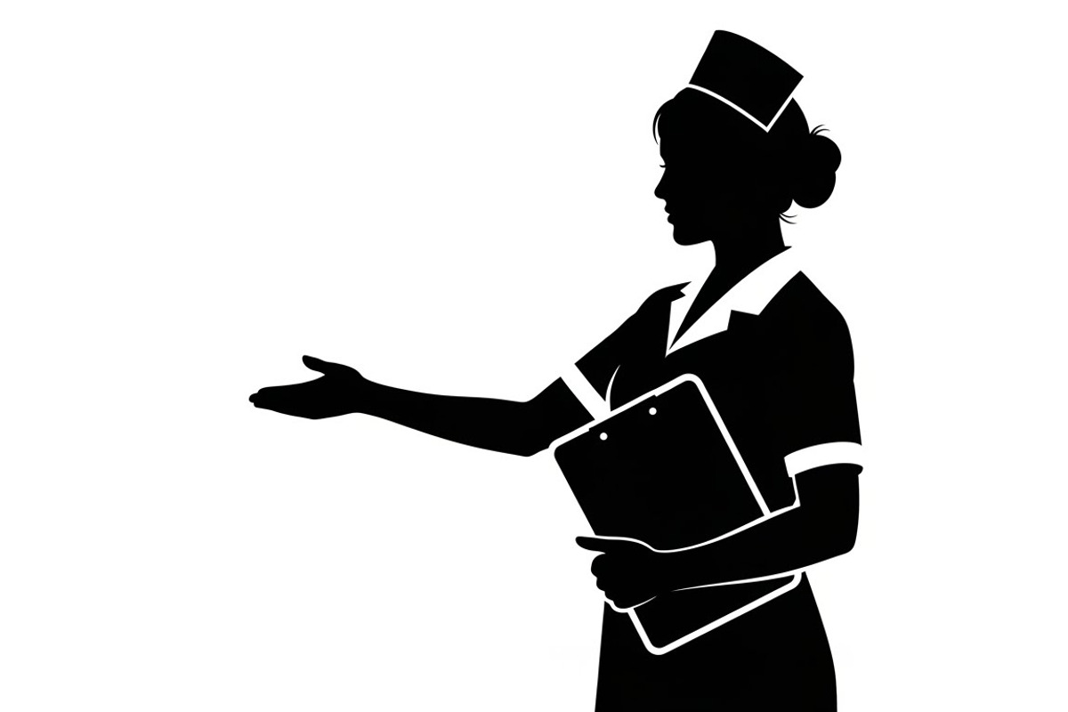 doctor and nurse silhouettes, an Illustration by Amazin_art (Photo 12 of 31)