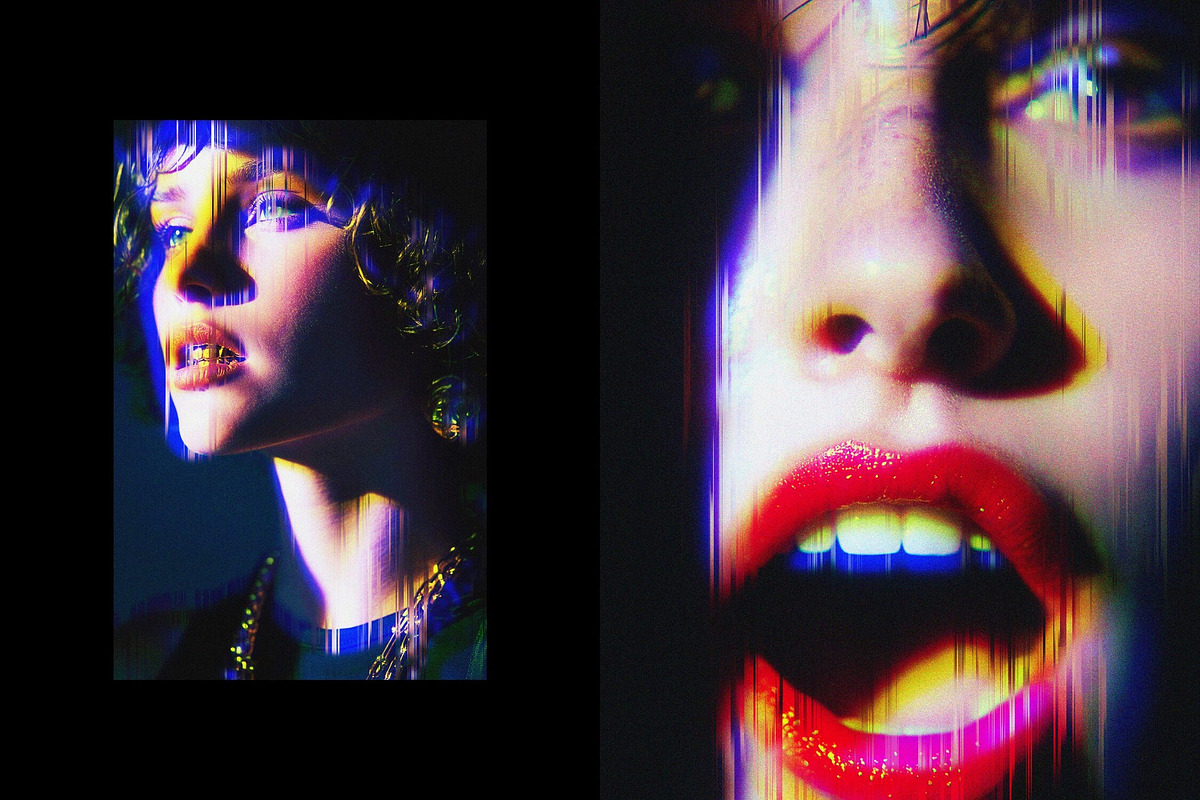 Cyber Glitch Photo Template, a Layer Style Add-On by Design Squad (Photo 6 of 7)