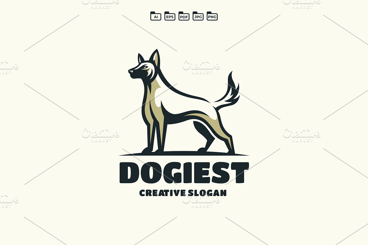 Dog Hound Logo Template, a Templates & Theme by EndR_ID