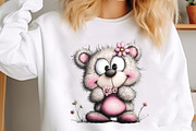Whimsical Spring Teddy Bear Clipart, an Animal Illustration by designcity5 (Thumbnail 4 of 5)