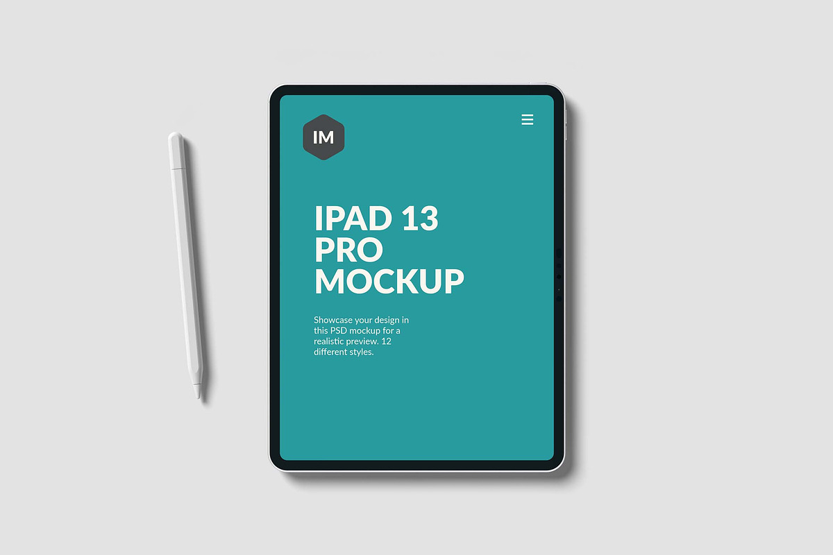 Ipad 13 Pro Mockup, an iPad Mockup by graphiccrew (Photo 5 of 13)