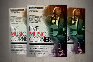 Live Music Flyer / Poster, a Flyer Template by Septian