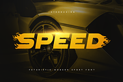 Speed - Futuristic Modern Sport Font, a Sans Serif Font by Hamz Studio (Thumbnail 1 of 15)
