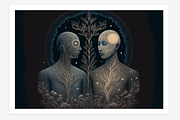 Cohu Collection · The Cosmic Human, a Decorative Illustration by milatovar (Thumbnail 12 of 13)