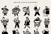 50 Hand-Drawn Сoffee Characters, a Food Illustration by Veyla (Thumbnail 4 of 13)