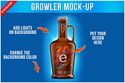 Growler Mockup, a Household Mockup by Bruno's Shop (Thumbnail 1 of 5)
