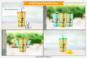 Soda Paper Cup Mockup, a Merchandise Mockup by Plus Media (Thumbnail 2 of 6)