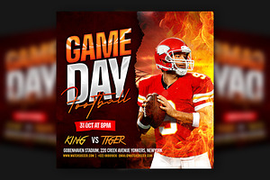Game Day Football Flyer, a Flyer Template by Artonix