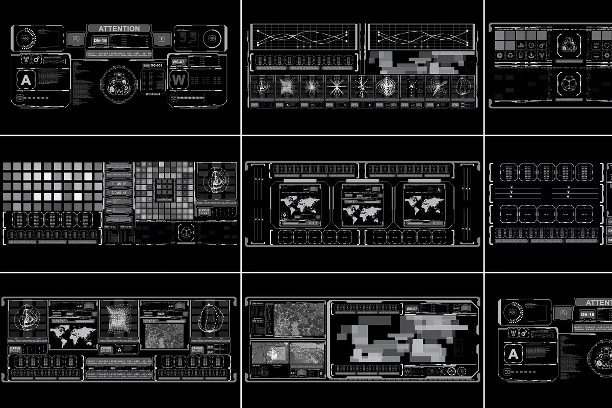Hud Large Screens for Premiere Pro, a Templates & Theme by FlashFXbox (Photo 1 of 2)