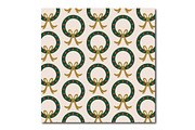 Christmas Wreath Vector Pattern, a Pattern Graphic by K McCormack Designs (Thumbnail 2 of 4)