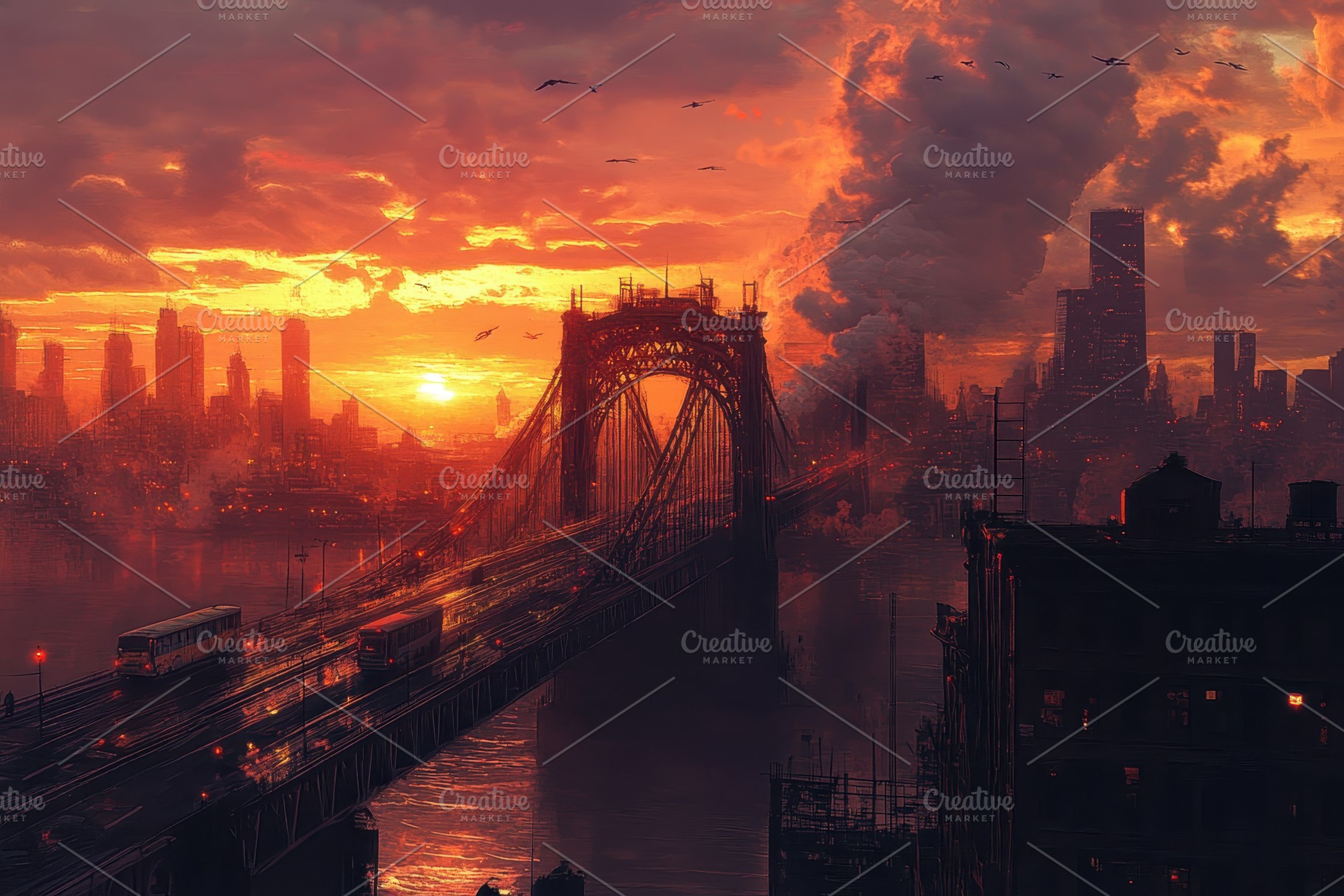 Stunning sunset view of Tyne Bridge, a Photo by Iftikhar Alam