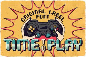 Time To Play, a Symbol Font by VozzyStock