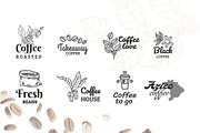 Coffee Logo Builder 100+ Variations, a Branding & Logo Template by Bunichi (Thumbnail 3 of 9)