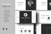 Portfolio Keynote Template, a Presentation Template by White Graphic (Thumbnail 2 of 8)