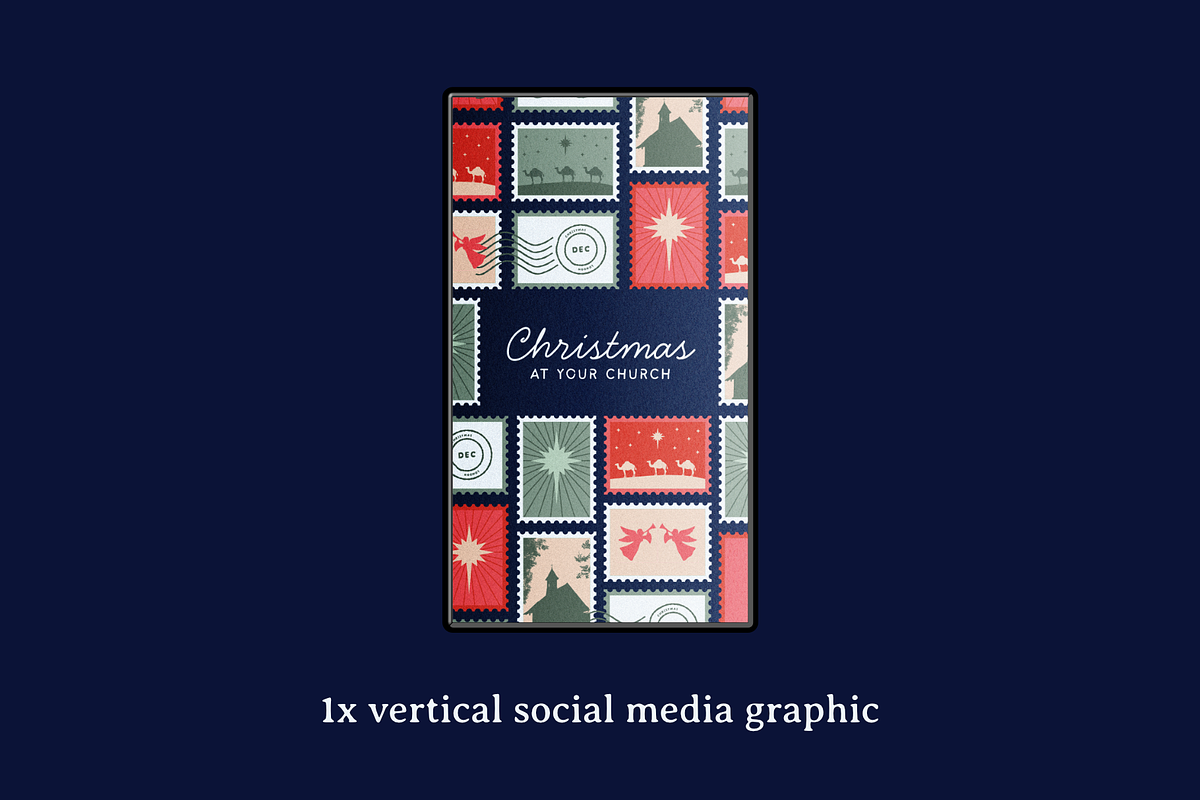 Stamps Christmas Canva Template, a Presentation Template by Greater Worth (Photo 2 of 6)