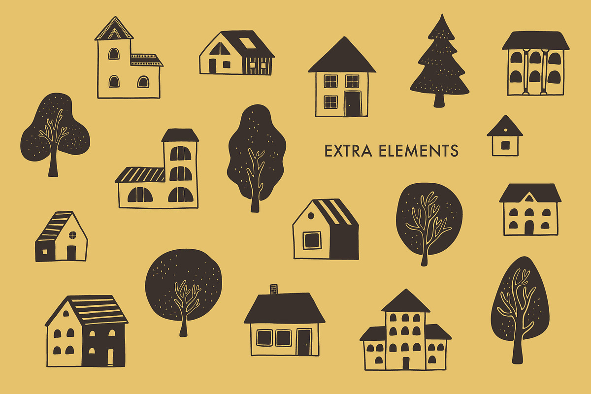 Home. Cozy vector lettering set., an Object Graphic by anna khramtsova (Photo 4 of 10)