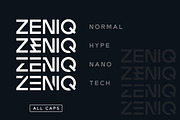 ZENIQ - Techno Font, a Sans Serif Font by Burhan Afif (Thumbnail 2 of 7)