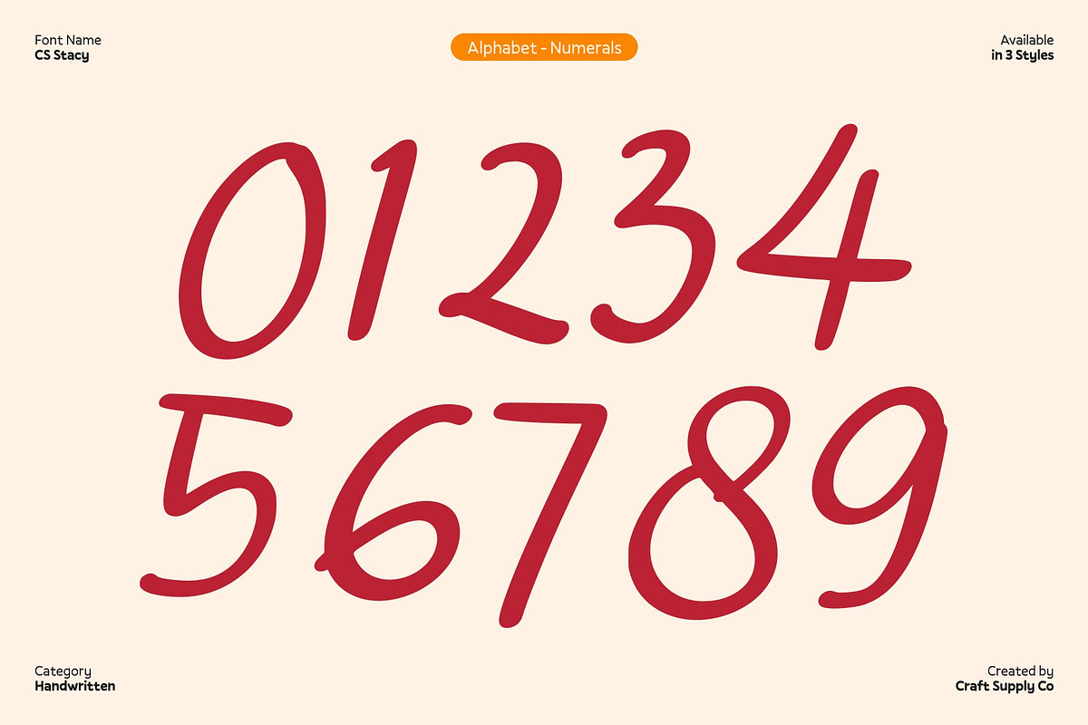 CS Stacy – Hand Drawn Font, a Handwritten Font by Craft Supply Co. (Photo 7 of 8)