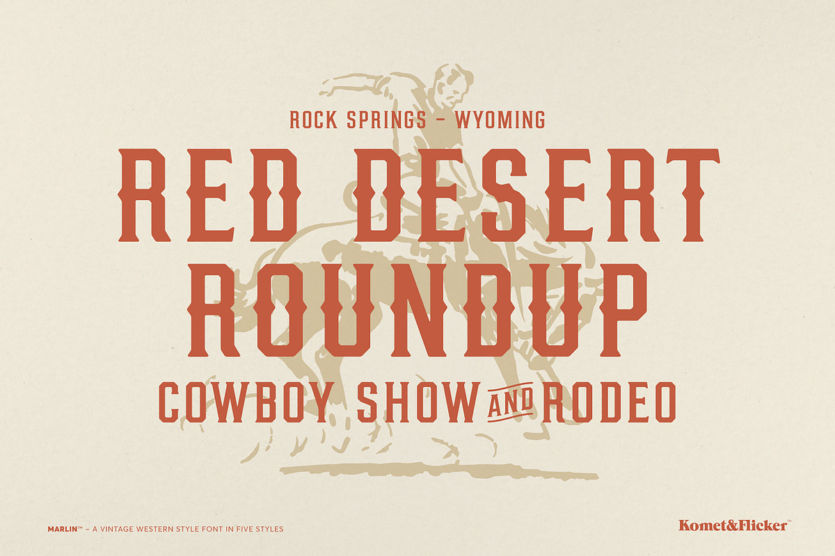 MARLIN - A Western Style Font, a Serif Font by Komet & Flicker (Photo 7 of 15)