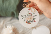 Watercolor Woodland Christmas, an Animal Illustration by Jenteva Art (Thumbnail 7 of 14)