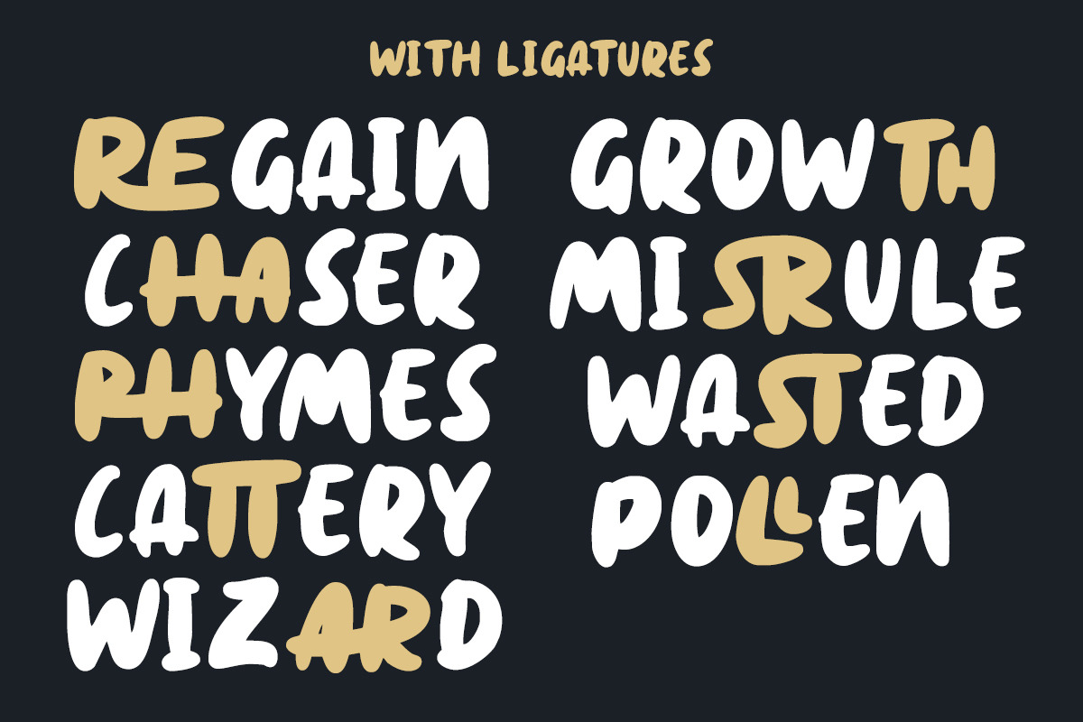 Nightwish - Chubby Display Font, a Font by Rillatype (Photo 4 of 9)
