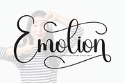 Emotion | Script Font, a Handwritten Font by Scratchones (Thumbnail 1 of 9)