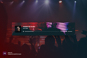 Audio Player Widget - Adobe XD