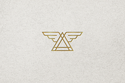 Minimalist Triangle with Wings Logo, a Branding & Logo Template by Luxury Logos (Thumbnail 4 of 4)