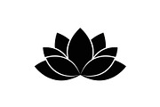 Lotus Flower Vector Icon Bundle, an Illustration by yasushie (Thumbnail 5 of 51)