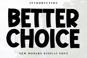 Better Choice, a Serif Font by FreshTypeINK