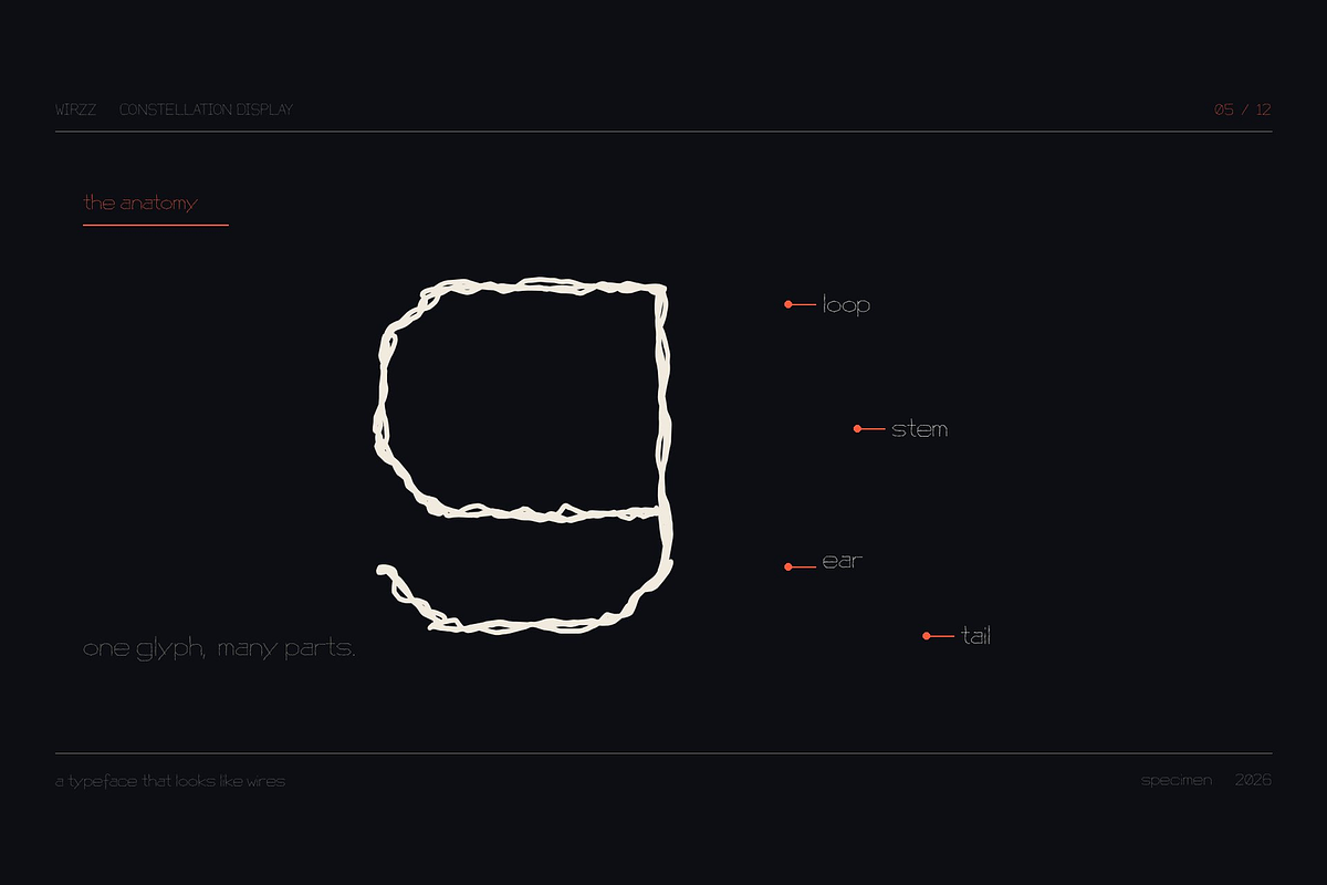 Wirzz — Constellation Display Typefa, a Handwritten Font by Lettra Studio (Photo 4 of 14)