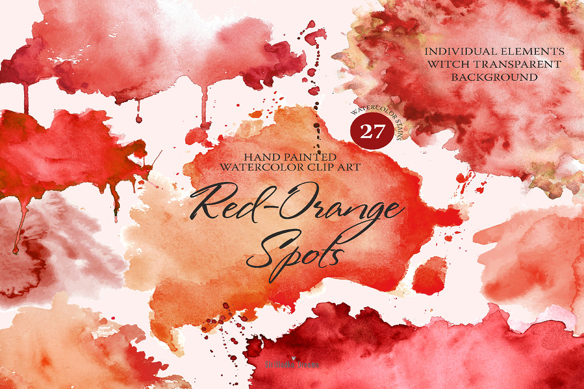 Red-orange spots, a Texture Illustration by Siriliadka Dreams (Photo 1 of 5)