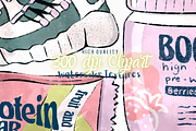 Gym Fitness Sport Clipart PNG, a Sport Illustration by Lenninator Digital (Thumbnail 8 of 8)