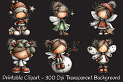 Christmas Holiday Fairy Clipart, an Illustration by RobertsArt (Thumbnail 5 of 5)
