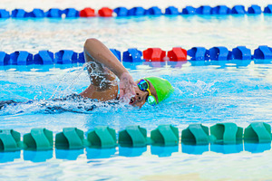 Swimmer child swims freestyle swimmi, a Sports & Recreation Photo by Casanowe-studio