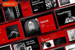 Menak – Business PowerPoint Template, a Presentation Template by Dens Creative Studio