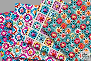 Granny Squares Crochet Texture