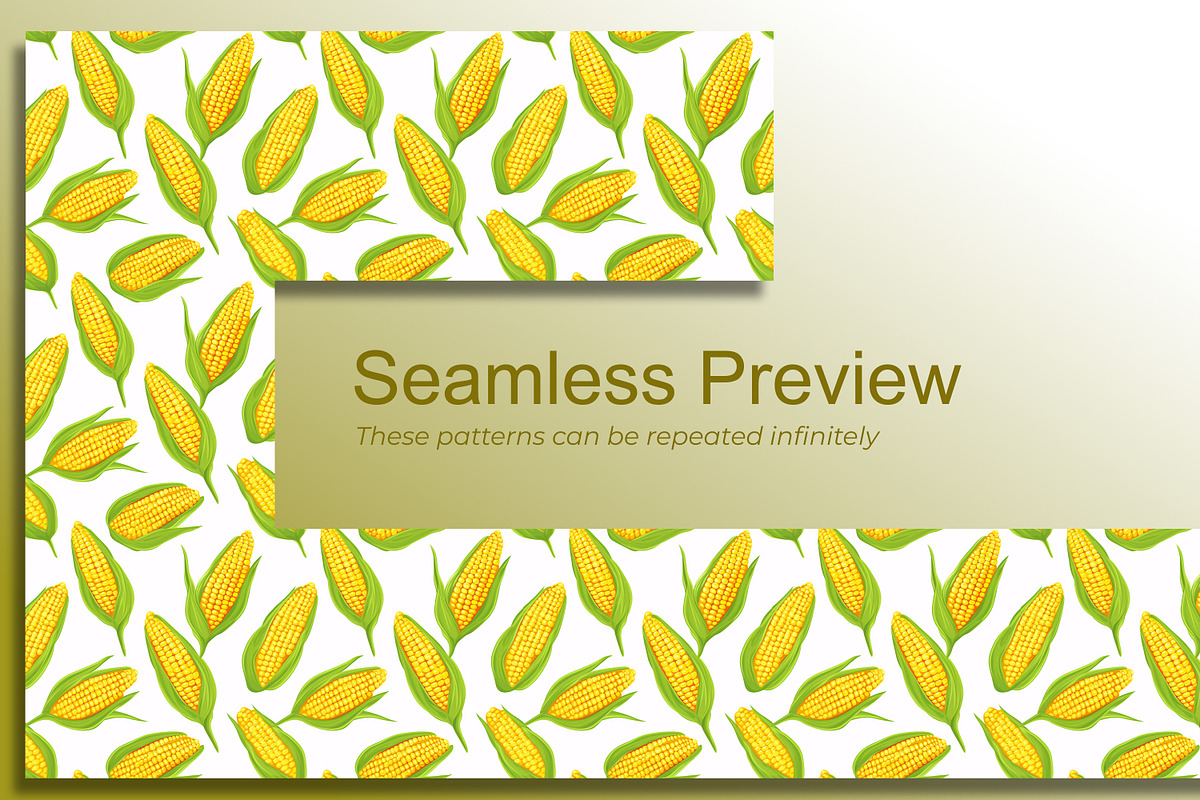 Sweet Corn Seamless Pattern, a Pattern Graphic by Forhadx5 (Photo 2 of 8)