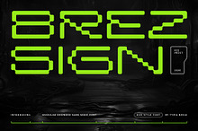 Brezsign - Modern Pixel Modular Sans