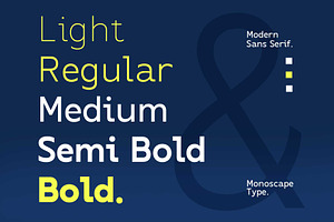 Interform - Monospace, a Sans Serif Font by Arterfak Project