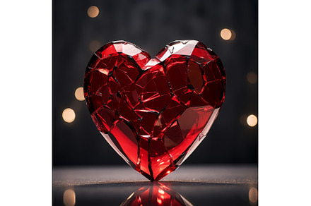 Shattered Glass Heart Art, a Background Photo by Grey Coast Media