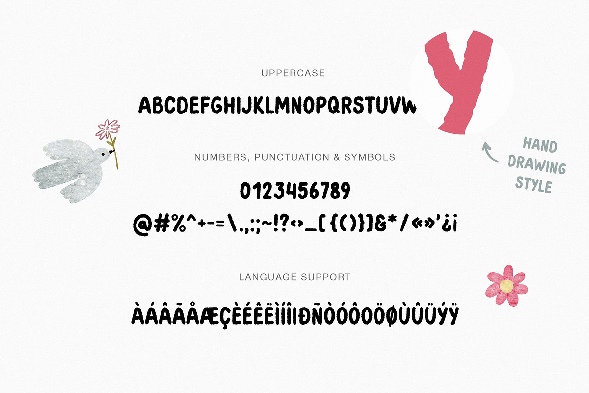 Sunny day | Playful font, a Handwritten Font by JuliaVolkova (Photo 3 of 8)