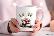 Whimsical Easter Bunny Couples PNG, an Illustration by Craft Nest (Thumbnail 7 of 8)