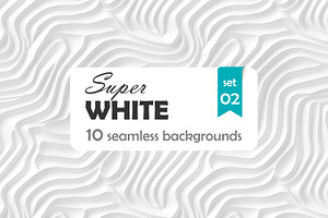WHITE backgrounds 3d seamless set 02