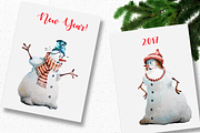 Watercolor New Year Set, an Illustration by dm_art (Thumbnail 5 of 6)