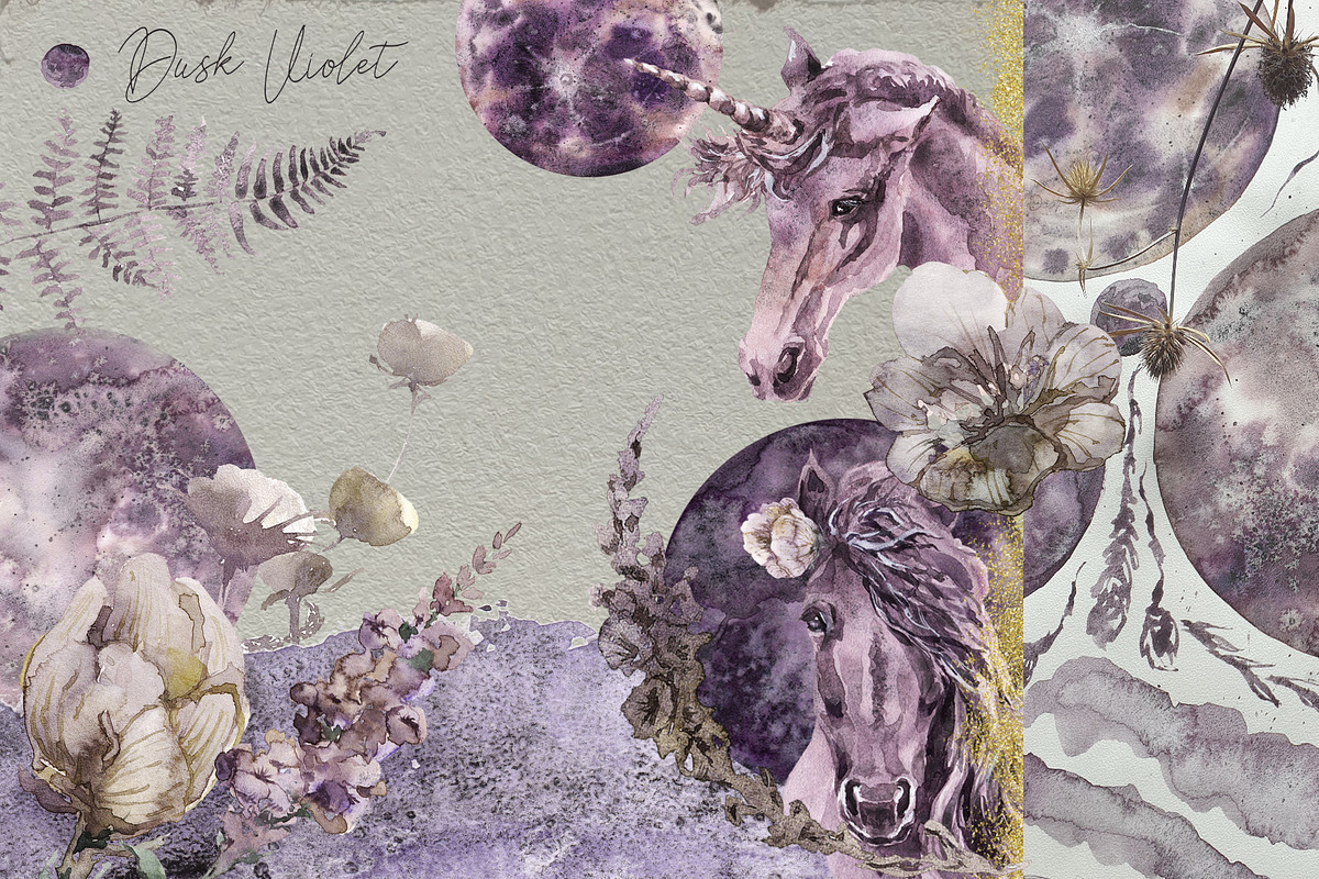 -25% Full Moon Miracle Watercolor, an Object Graphic by Cat In Colour (Photo 2 of 12)