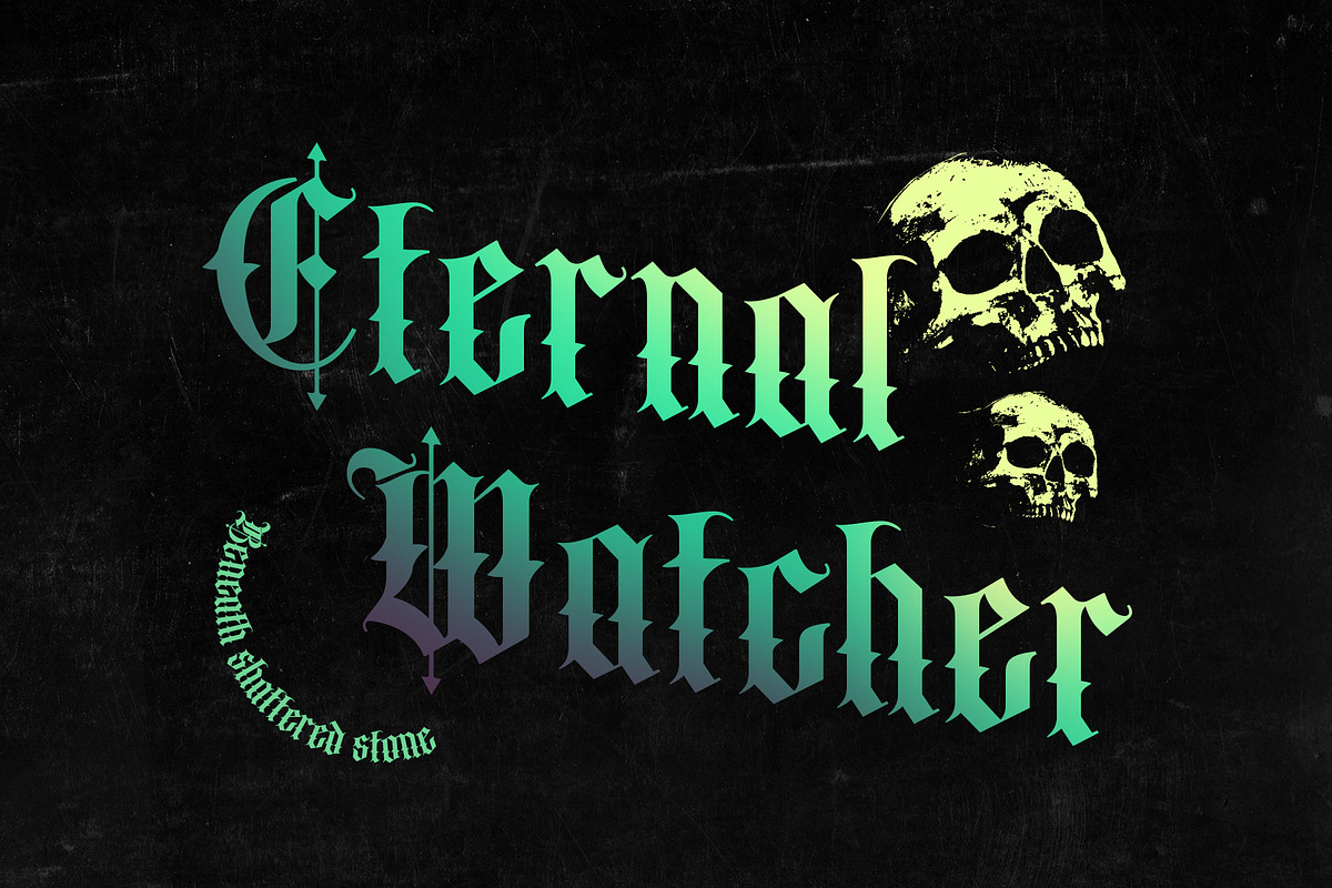 CS Ruslan – Blackletter Font, a Blackletter Font by Craft Supply Co. (Photo 4 of 8)