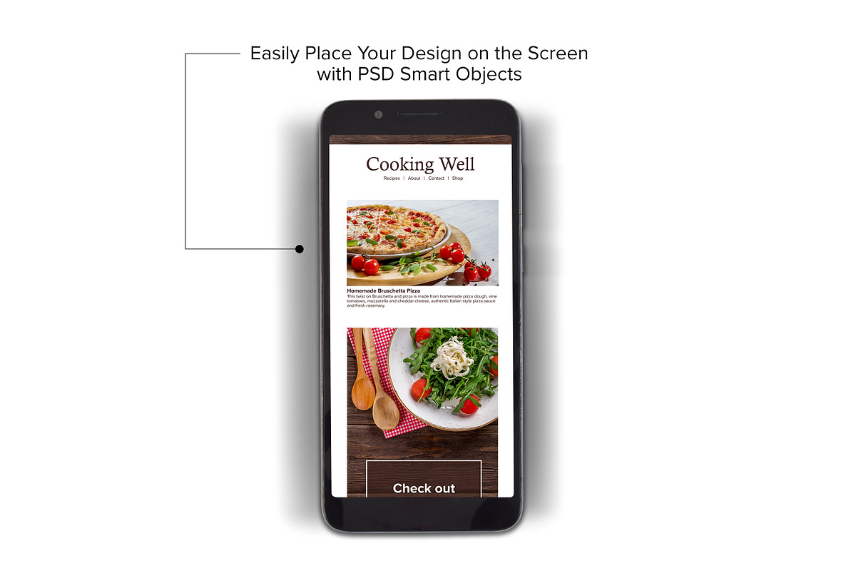Smart Phone Mockup - PSD, PNG & JPG, a Merchandise Mockup by MelissaBMockups (Photo 2 of 7)