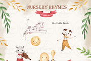 Watercolor Nursery Rhymes Clipart, an Animal Illustration by LeMagiqueBoutique (Thumbnail 3 of 7)