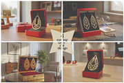 Teardrop Laser Cut Earrings, an Object Graphic by Designer_Momina (Thumbnail 1 of 5)